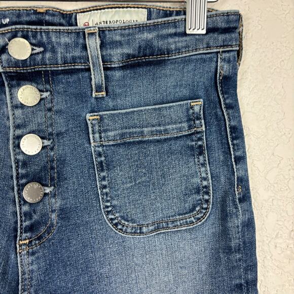 Anthropologie Adriano Goldschmied‎ Womens Jeans Sz 28 High Rise Slim Straight - Picture 3 of 11